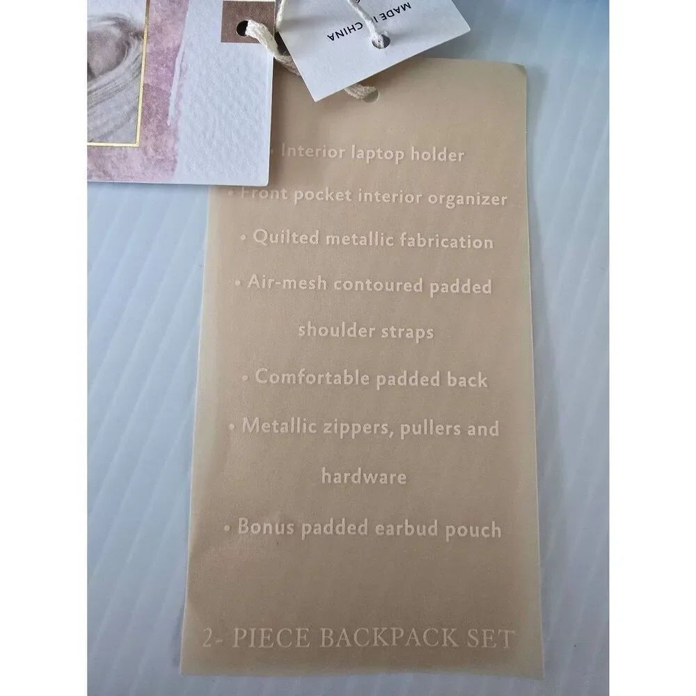 Jessica Simpson 2 pc Backpack Set New - Picture 4 of 14